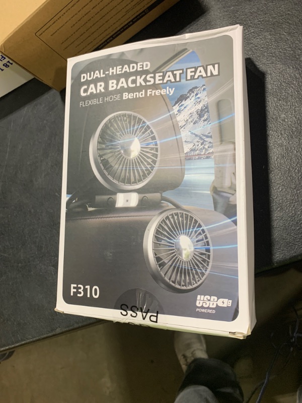 Photo 1 of Hayousui USB Car Fan for Backseat: Dual Rearseat Fans for Kids Separated Controlled Heads Rotatable Cooling 3 Speeds DC 5V/2A Auto Cooler for Honda Civic Ford Toyota Wranger Sahara Grand Cherokee