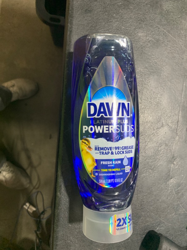 Photo 1 of Dawn Platinum Plus PowerSuds Liquid Dish Soap, 17.4 oz. EZ-Squeeze Bottle