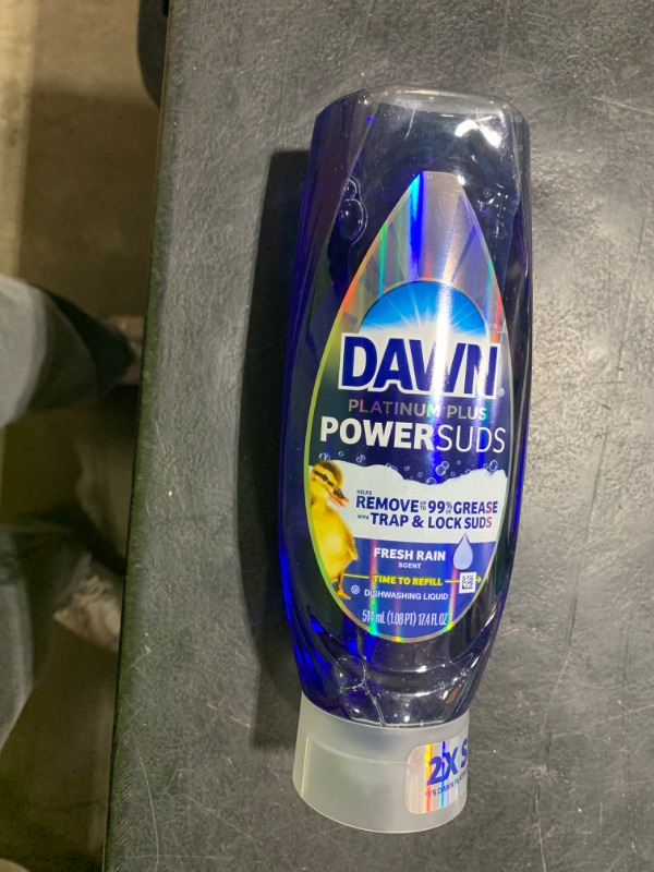 Photo 1 of Dawn Platinum Plus PowerSuds Liquid Dish Soap, 17.4 oz. EZ-Squeeze Bottle