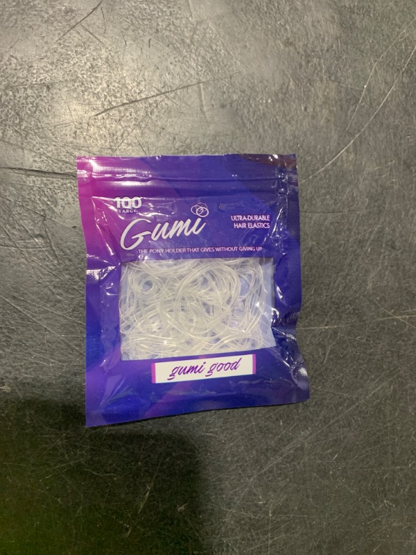 Photo 1 of Gumi Clear Elastics 1 inch Hair Band Large