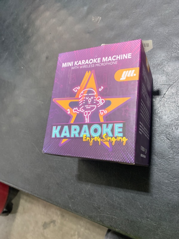Photo 1 of YLL Mini Karaoke Machine with 2 Wireless Microphones, TOP Kids Gifts for Girls Ages 3, 4, 5, 6, 7, 8, 9,10,11,12 +Year Old, 4-12 Years Old Birthday Toy Gift for Girls Boys Party (Purple)
