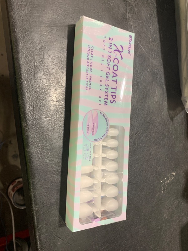 Photo 1 of Extra Short Almond Nail Tips - BTArtbox XCOATTIPS Gel Nail Tips Natural with Tip Primer Cover, Pre-shaped Full Matte Oval Gel Press On Nails Clear Soft Fake Nails for Daily Nail Art