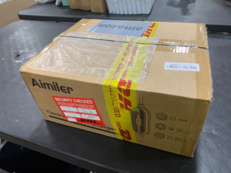 Photo 1 of AIMILER Level 2 Electric Vehicle (EV) Charger(WIFI APP/Plug-play), 32A, 25ft Cable ETL Certified, 220V-240V NEMA 14-50P Plug EVSE w/ J1772 Connector, Portable EV Car Charging Stations for Home Level 2