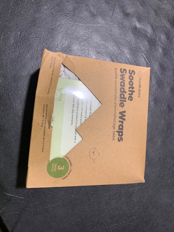Photo 1 of 3-Pack Organic Baby Swaddle Sleep Sacks - Swaddles for Newborns, Infant 0-3 Months, Baby Girls, Boys, Soft & Snug Newborn Sleep Sack, Nursery Swaddling Blankets (Cloud)