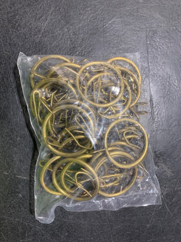 Photo 1 of BRASS SHOWER CURTAIN RINGS