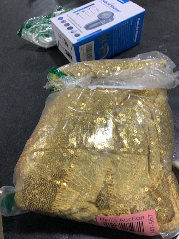 Photo 1 of 6 Packs 12 x 72 inches Gold Sequin Table Runner, Glitter Runner for Birthday Party Supplies Decorations Wedding Bachelorette Holiday Celebration Bridal Shower Baby Shower