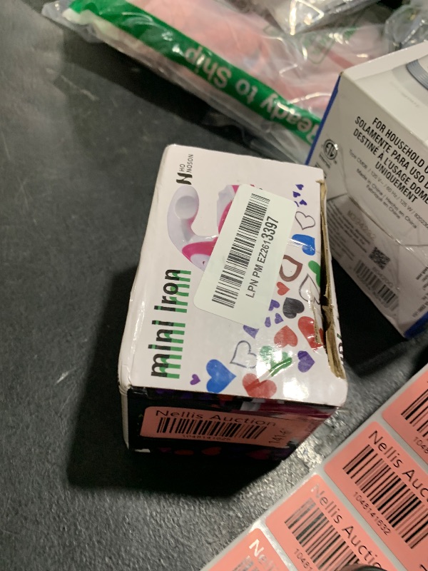 Photo 1 of Honoson Mini Craft Iron Mini Heat Press Small Iron Portable Handy Tiny Flatiron with Charging Base Accessories for Fuse Beads Patch DIY Shoes T-shirts heat Transfer Vinyl Projects(Mint Green)