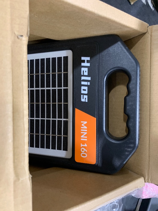 Photo 1 of 10 Miles Solar Electric Fence Charger with Day/Night Mode, 0.11J Portable Solar Fence Charger with Rechargeable Solar Panel for 24-Hour Uninterrupted Protection Electric Fence Energizer