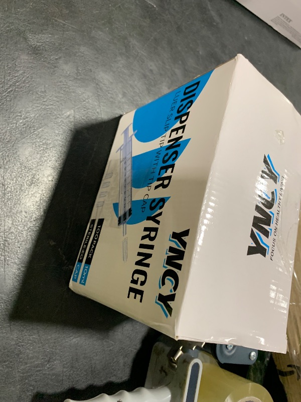 Photo 1 of 100 Pack 10ml Syringes with Cap, Luer Slip Tip, 10cc syringe Whole Pack Bulk Sterile Sealed, No Needle
