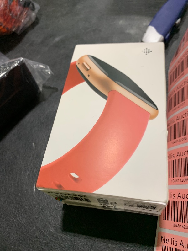 Photo 1 of Fitbit Versa 4 Fitness Smartwatch with Daily Readiness, GPS, 24/7 Heart Rate, 40+ Exercise Modes, Sleep Tracking and more, Pink Sand/Copper Rose, One Size (S & L Bands Included)