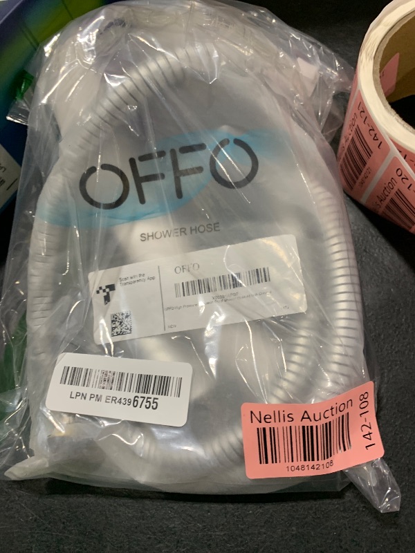 Photo 1 of OFFO Shower Hose, 48 Inch Bidet Hose High Pressure Explosion Proof Toilet Hose for Bidet Sprayer Stainless Steel Electroplating Handheld Shower Hose Flex Hoses with Woven Inner Tube, Chrome