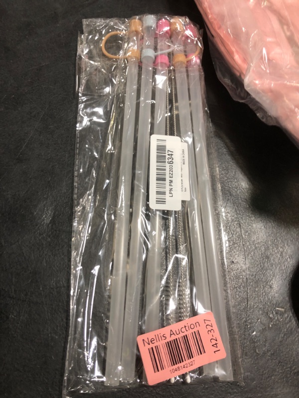 Photo 1 of 6 Straws with Cover Cap for Stanley 40oz Tumbler Replacement, Reusable Straw with Stopper Tips, Perfect for Stanley Cup with Handle H2.0, 14, 20, 30, 40oz Accessories