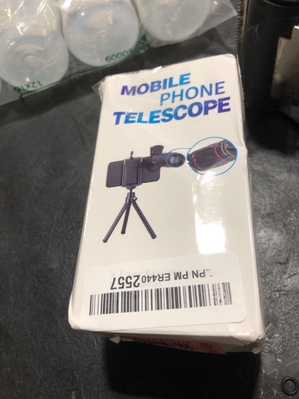 Photo 1 of Phone Camera Lens Kit 28X Telephoto Lens for iPhone with E-Clip and Tripod,