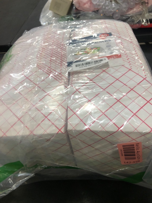 Photo 1 of SPARGOS Take Out Boxes (60 Pack) 45oz White - Cardboard Paper Togo Chinese - Takeout Storage Containers -Biodegradable Eco To Go Food Containers For Restaurants Catering