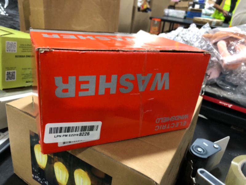Photo 1 of Universal Windshield Washer Bottle, 12V Washer Pump Fluid Reservoir Sprayer Kit - OEM: 160186