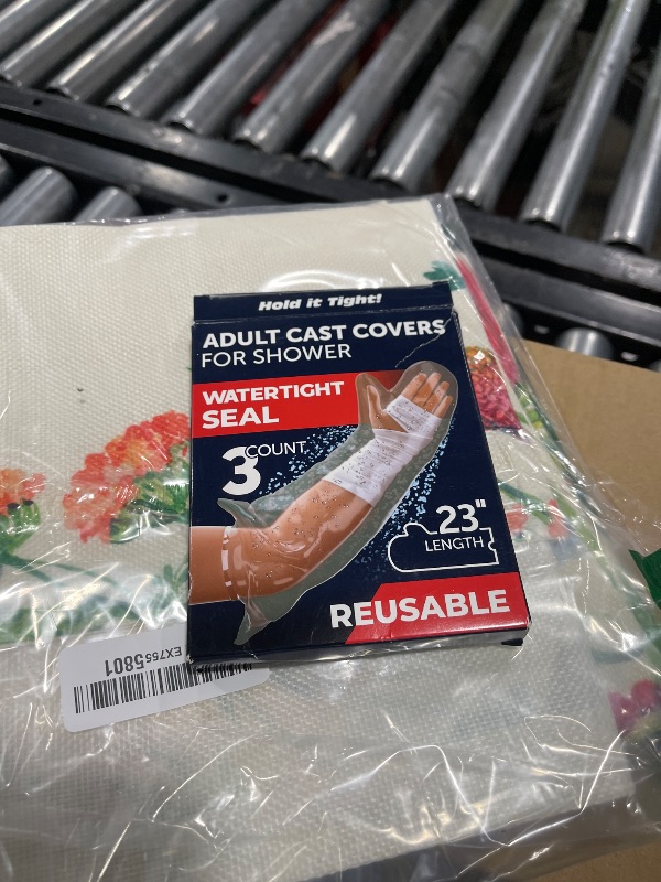 Photo 1 of 100% Waterproof Cast Covers for Shower Arm - Tight Seal - 3pk Adult Reusable Cast Protectors - Half Arm Bag Sleeves