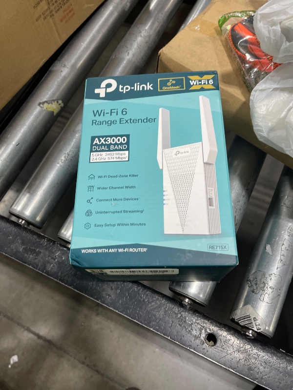 Photo 1 of TP-Link AX3000 WiFi 6 Range Extender | PCMag Editor's Choice | Dual-Band Wireless Repeater w/Ethernet Port | Up to 2400 Sq. Ft., 64 Devices | Internet Signal Booster | APP Setup | EasyMesh (RE715X)