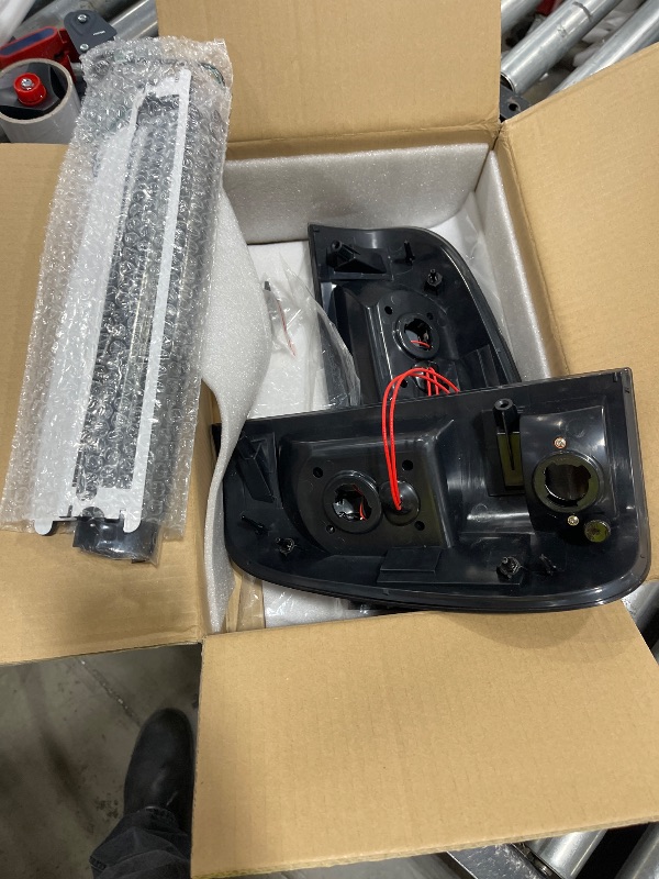 Photo 1 of LED Tail Lights Assembly + 3rd Brake Light Kit Fit for Ford F150 1997-2003, for Ford F150 Heritage 2004, Taillights and High Mount Stop Light, 3 Pcs, Smoke Lens   ( bulbs not included)