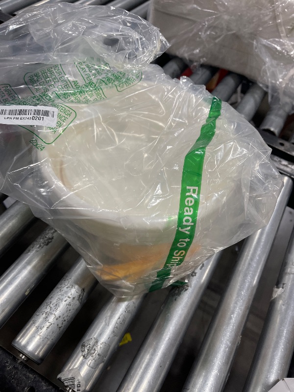 Photo 1 of 10 Inch Plastic-Flower-Pot-for-Indoor-Plants, 4 Pack Large Outdoor Planter Pot with Drainage Holes & Saucers, Resin Decorative Garden Pots Planters