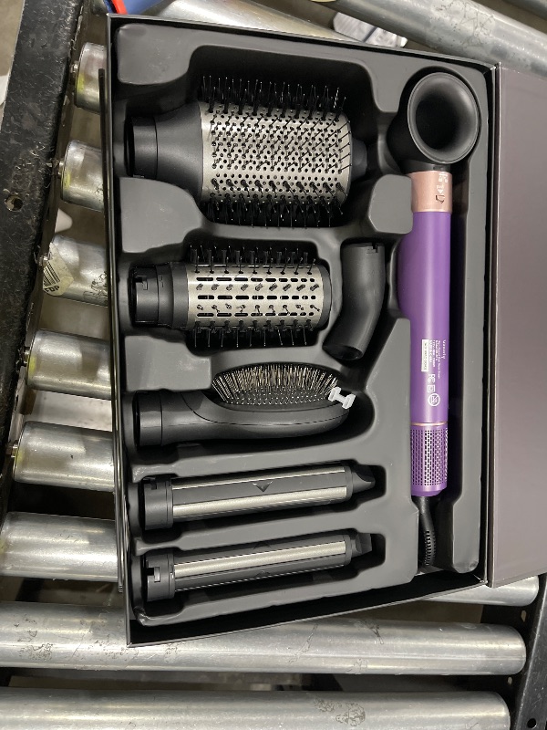 Photo 1 of Vincofy 7-in-1 Hair Dryer Brush and Hair Styler Set – Fast Drying, Curling, Straightening & Volumizing – Hot Air Styling Tool with No Heat Damage – for All Hair Types – Lavender