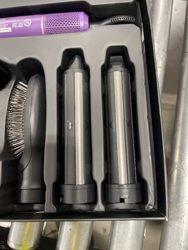Photo 1 of Vincofy 7-in-1 Hair Dryer Brush and Hair Styler Set – Fast Drying, Curling, Straightening & Volumizing – Hot Air Styling Tool with No Heat Damage – for All Hair Types – Lavender