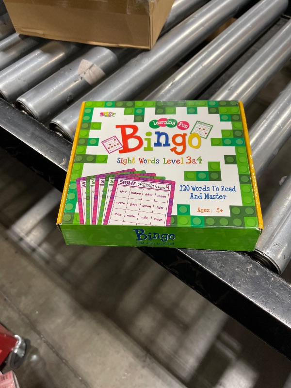 Photo 1 of Sight Word Bingo Game, 120 Sight Words Learn to Read Level 3 & Level 4 Bingo Board Game Dolch's & Fry's Words Lists for Kindergarten and Preschool Kids 5+, Perfect for Classroom & at Home