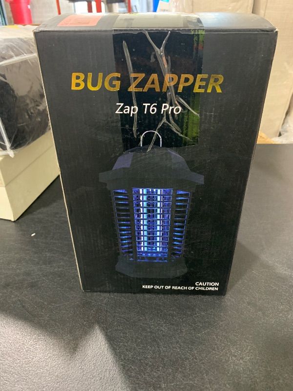 Photo 1 of GOOTOP Bug Zapper Outdoor, Mosquito Zapper, Electric Fly Zapper, Mosquito Killer, Fly Traps, 3 Prong Plug, Flying Insects Zapper Indoor Outdoor 90-130V, 4200V, ABS Plastic Outer (Black)