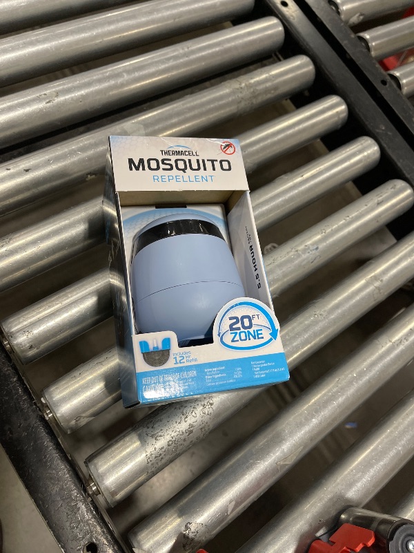 Photo 1 of Thermacell E55 E-Series Rechargeable Mosquito Repeller with 20' Mosquito Protection Zone; Blue; Includes 12-Hr Repellent Refill; Bug Spray Alternative; Scent Free; No Candle or Flame