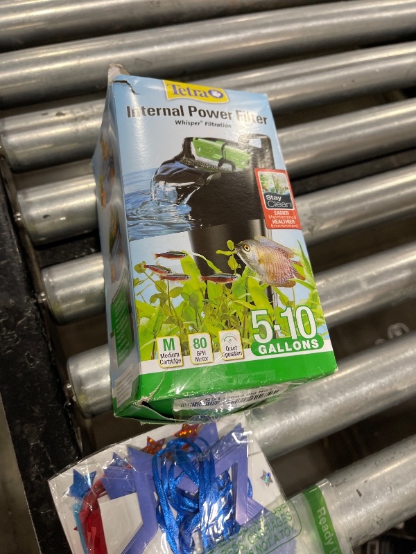 Photo 1 of Tetra Whisper Internal Power Filter 5 To 10 Gallons, For aquariums, In-Tank Filtration With Air Pump, Black