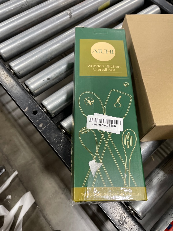 Photo 1 of 10 Pack Wooden Utensils for Cooking, Wood Utensil Set for Kitchen, Teak Wooden Spoon for Cooking, Non-Stick Spatula Ladle