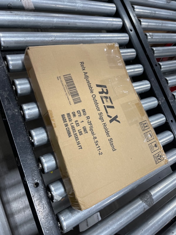 Photo 1 of Relx Adjustable Outdoor Sign Holder Stand for Display - Floor Sign Stand with Base for Business Retail Events 8.5x11 inches