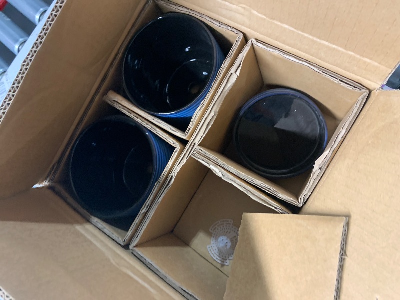 Photo 1 of (missing 2)
Hasense Small Plant Pots, 4.6 Inch Porcelain Planters with Drainage Holes and Tary, Mini Pots for Flower, Succulents, Cactus, Herbs, Modern Blue Decorative for Home Kitchen Office, Set of 4