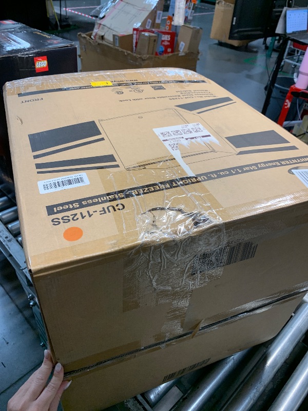 Photo 1 of (PARTS NOT FUNCTIONAL) Whynter CUF-112SS Mini, Energy Star Rated Small Upright Freezer with Lock, Stainless Steel -1.1 Cubic Feet