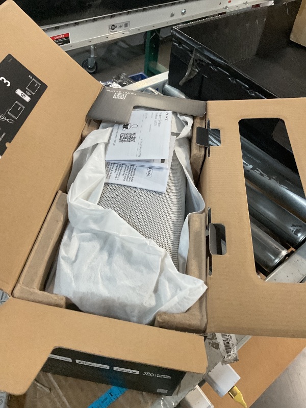 Photo 1 of (bluetooth difficulties, for part) Sony ULT Field 5 Wireless Portable Bluetooth Speaker, IP67 Waterproof, Dustproof, and Rustproof with Enhanced Bass, 25 Hour Battery, 360° Party Light, and Shoulder Strap (SRSULT50W), Off White