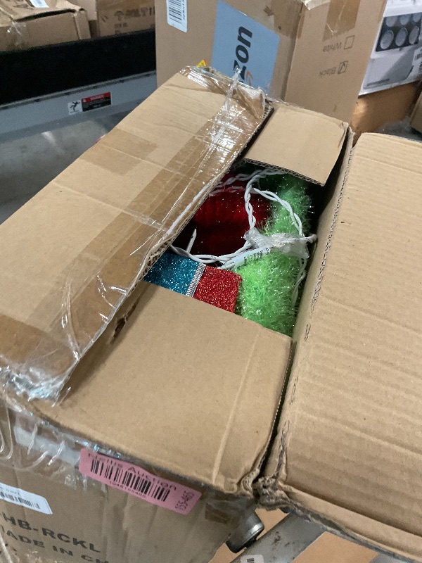 Photo 1 of ***(PARTS ONLY/ LIGHT DO NOT WORK)***WATERGLIDE Lighted Christmas Green Dinosaur with Gift Box Decorations, 27 Inch Pre-Lit Light Up 3D Brachiosaurus Xmas Outdoor Yard Decor with Lights, for Festive Xmas Holiday Garden Lawn Display