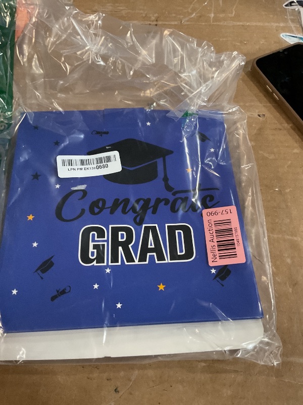 Photo 1 of Graduation Card Box, 2025 Graduation Party Decorations, Card Boxes for Graduation 2025, Graduation Box Holder, Grad Box for Gift and Cards, Card Box for Graduation Party Supplies Party Favors, Blue