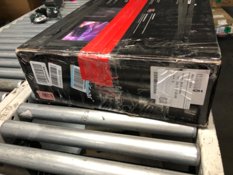 Photo 1 of ****(MISSING POWER CORD/ UNABLE TO TEST)***LG 27GS75Q-B 27-inch Ultragear QHD (2560x1440) Gaming Monitor, 180Hz (O/C 200Hz), 1ms, IPS, NVIDIA G-SYNC Compatible, AMD FreeSync, HDR10, Tilt/Height/Pivot Stand, HDMI, DisplayPort, Black