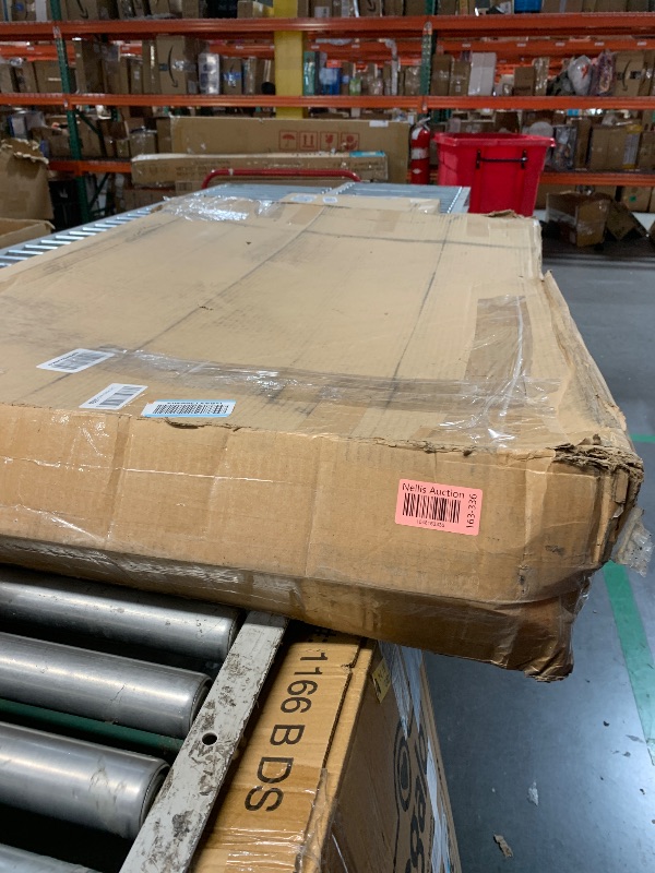 Photo 1 of Amazon Basics Durable, Foldable Metal Wire Dog Crate with Tray, Single Door, 48 x 30 x 32.5 in, Black