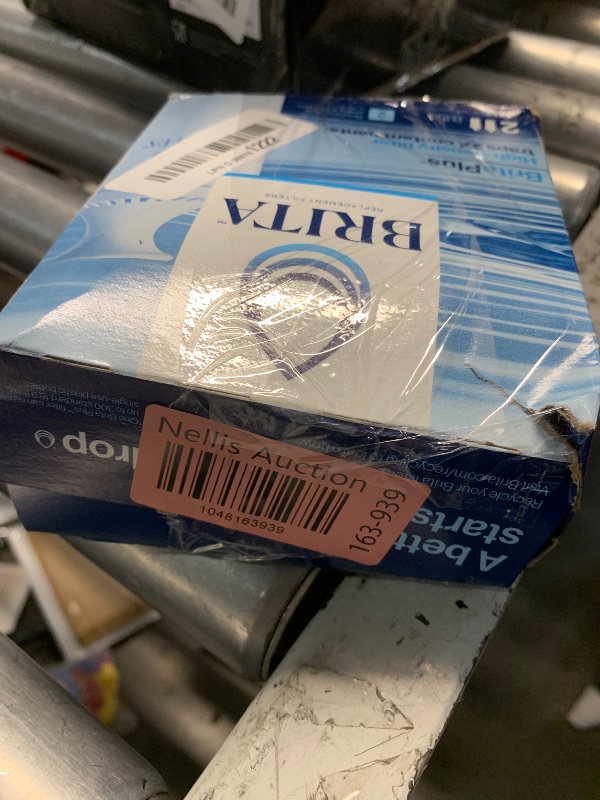 Photo 1 of Brita Plus Water Filter, BPA-Free, High-Density Replacement Filter for Pitchers and Dispensers, Reduces 2x Contaminants*, Lasts Two Months or 40 Gallons, Includes 2 Filters