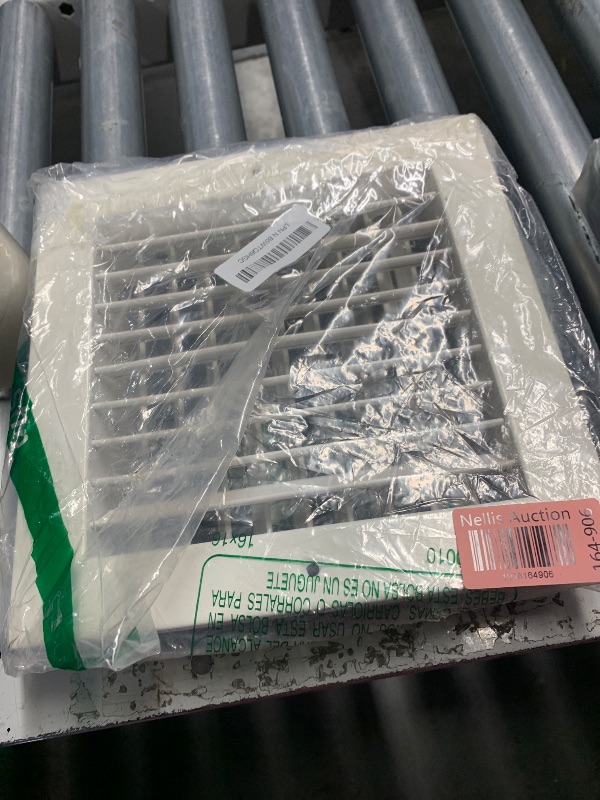 Photo 1 of [2 Pack] Fits 8x8 Duct Opening | Steel Return Air Grille by Handua | Vent Cover Grill for Sidewall and Ceiling | White | HVAC Cold Air Intake Grille | Outer Dimensions: 9.75"W X 9.75"H