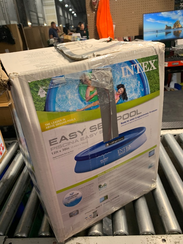 Photo 1 of *****************MISSING THE FILTERS***************
INTEX 28131EH Easy Set Inflatable Swimming Pool Set: 12ft x 30in – Includes 530 GPH Cartridge Filter Pump – Puncture-Resistant Material – 1485 Gallon Capacity – 23in Water Depth