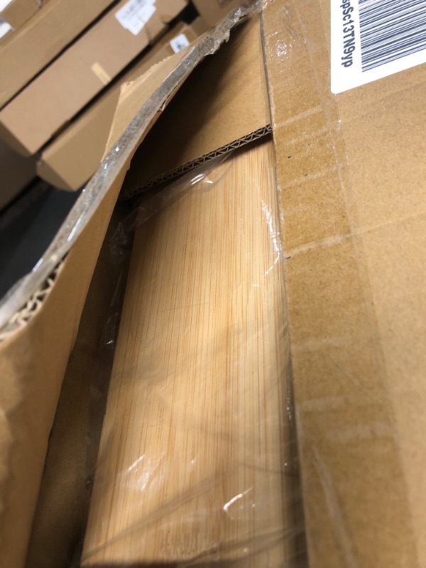 Photo 1 of (used)(damage) NIKKY HOME Extra Large Space Saving Farmhouse White Bread Box With Bamboo Lid - Holds 2 Loaves -