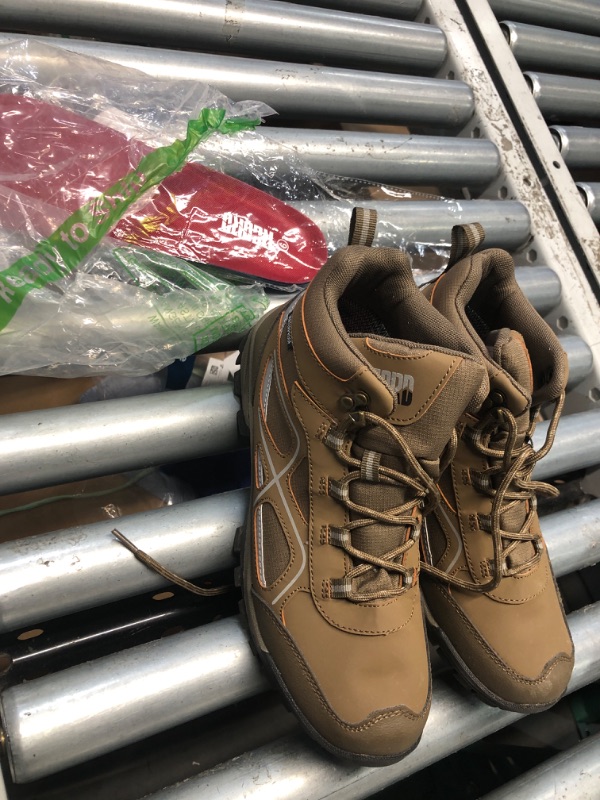 Photo 1 of **SOLES ARE DIRTY** R CORD Womens Hiking Shoes Waterproof Mid-Cut Hiking Boots Outdoor Trekking Camping Trail Hiking Boots Outdoor Hiking shoes Brown Size 9