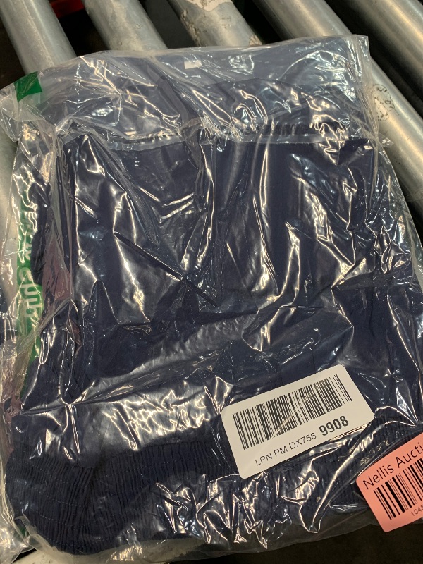 Photo 1 of (SMALL) (USED/FAIR) (BAGGED) Jayscreate Women's Ruffle Sleeve Layered Dress Pockets Elastic Waist 2025 V Neck Above Knee Summer Casual Cute Dress Navy Blue