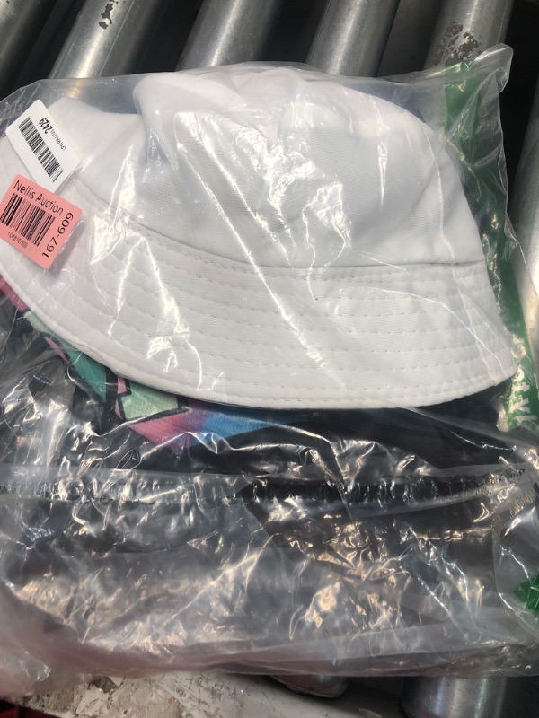 Photo 1 of (missing pieces) 80s 90s Outfit for Women, Unisex Hip Hop Costume Baseball Jersey Shirt Yoga Pants Bucket Hat Gold Chain Rapper Accessories