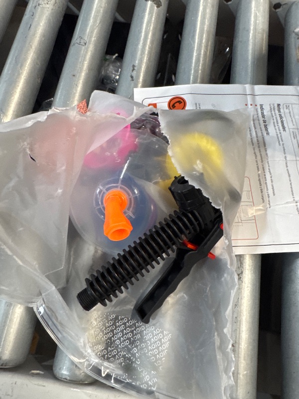 Photo 1 of (PARTIAL SET) (UNABLE TO TEST FUNCTIONALITY) Battery Powered Backpack Sprayer - 4.2 Gallon, 8 Nozzles, 100PSI Cutoff, Long Battery Life, Wide Mouth, High-Pressure Spray Hose, Trigger Lock, Pressure Knob Controller