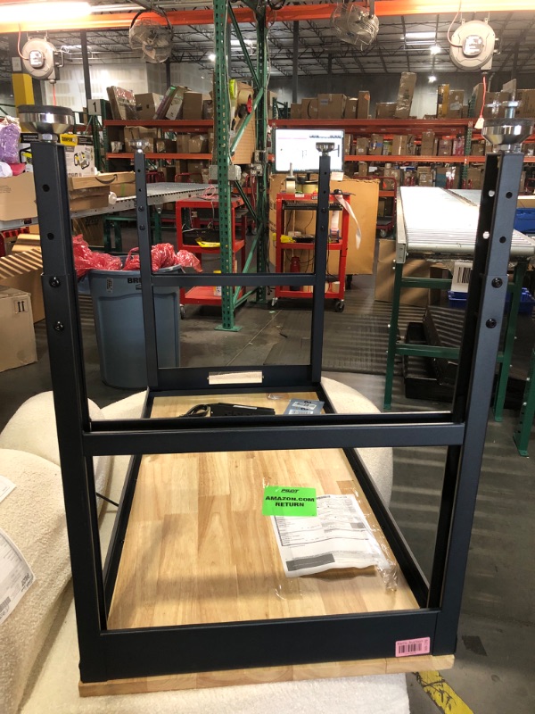 Photo 1 of *** truck/trailer pick up*** WORKPRO 48" Adjustable Workbench, Rubber Wood Top Heavy-Duty Workstation, 2000 LBS Load Capacity Hardwood Worktable with Power Outlets, for Workshop, Garage
