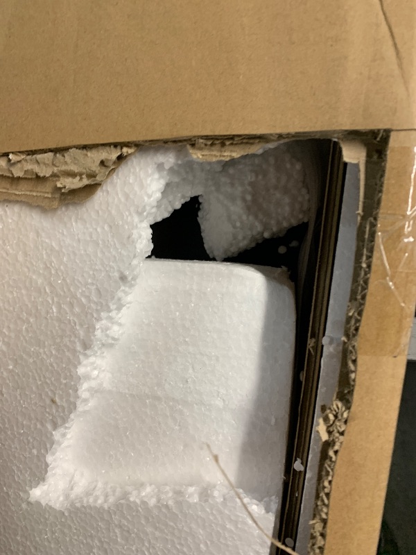 Photo 1 of Finch Alfred Round Solid Wood Rustic Dining Table for Farmhouse Kitchen Room Decor, Wooden Trestle Pedestal Base, 46.5" Wide Circular Tabletop, Distressed Beige, 47 in x 47 in x 29.2 in