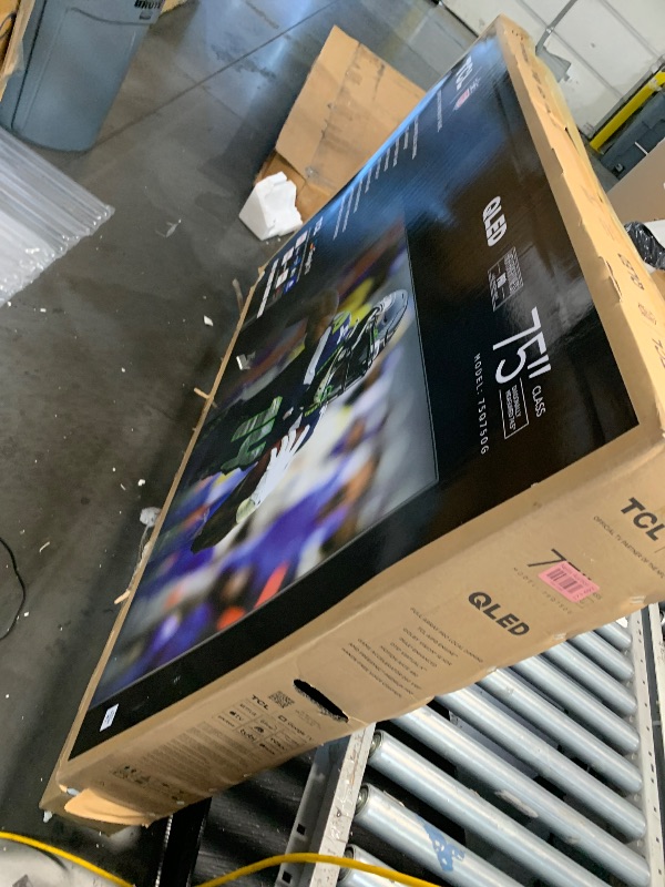 Photo 1 of TCL 75-Inch Q7 QLED 4K Smart Google TV (75Q750G) 2023 Model with Dolby Vision & Atmos, HDR Ultra, 120Hz, Game Accelerator up to 240Hz, Voice Remote, 75Q750G