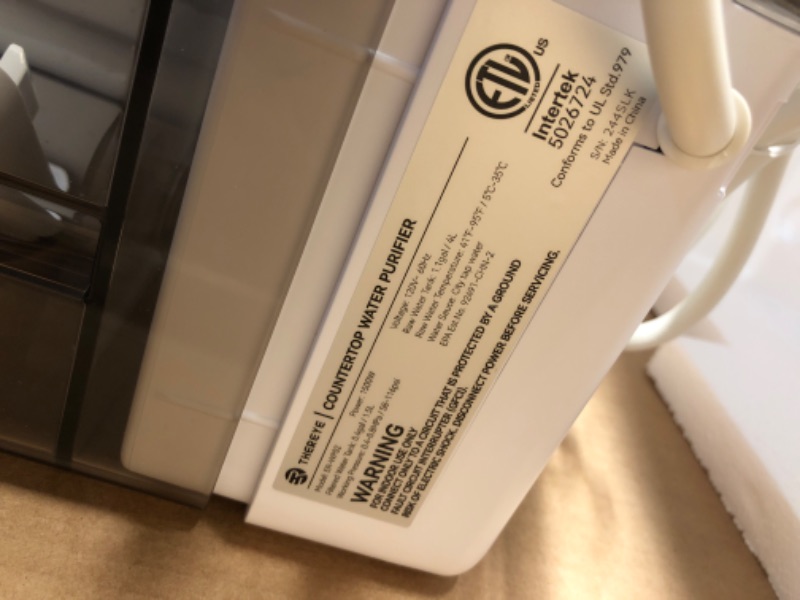 Photo 1 of (PARTIAL SET) (ERROR MESSAGE) (PARTS ONLY) Thereye Countertop Water Filter Reverse Osmosis System, 7 Stage Purification, Instant Heating Portable RO Filtration, BPA Free Water Purifier 2:1 Pure to Drain for Home RV (No Installation Needed)